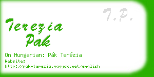 terezia pak business card